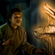 Lando finds the aforementioned Mindharp in a painting created for Del Rey’s The Essential Readers Companion.
